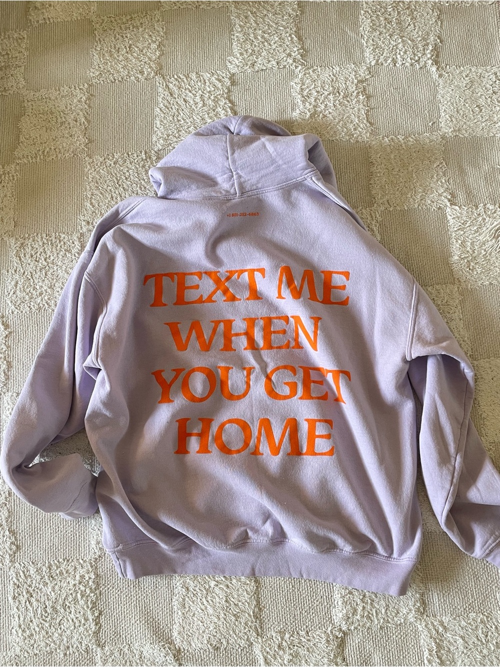 LONELY GHOST Pale Lilac Hooded Pullover